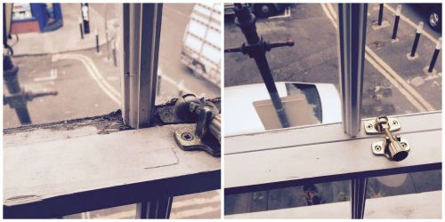 Sash window restoration before and after